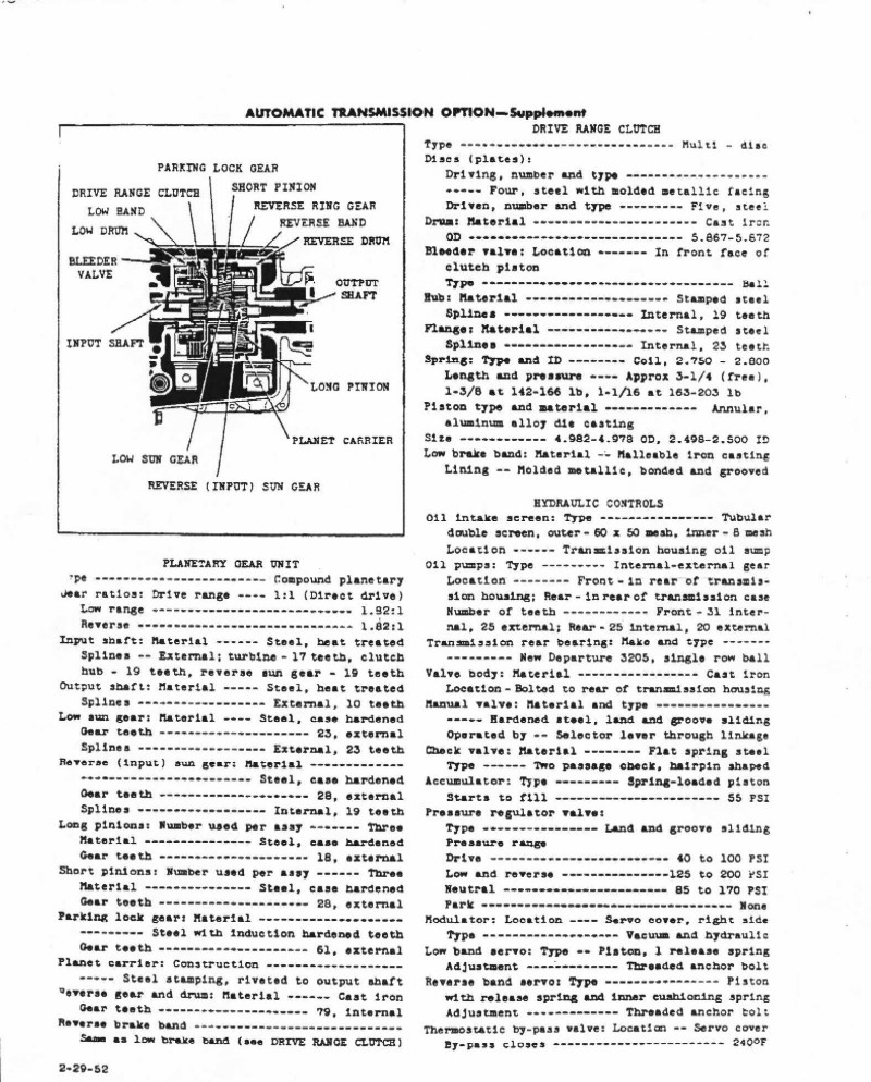 1952 Chevrolet Specifications Page 27